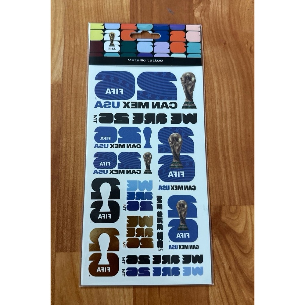 FIFA World Cup 2026™ USA Temporary Metallic Tattoo Sheet